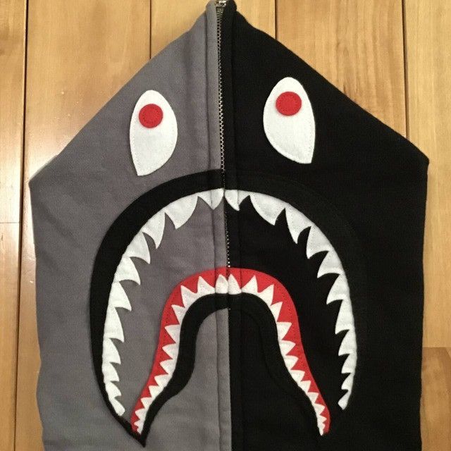 Bape BAPE Crazy color shark full zip hoodie a bathing ape Size US L / EU 52-54 / 3 - 3 Thumbnail