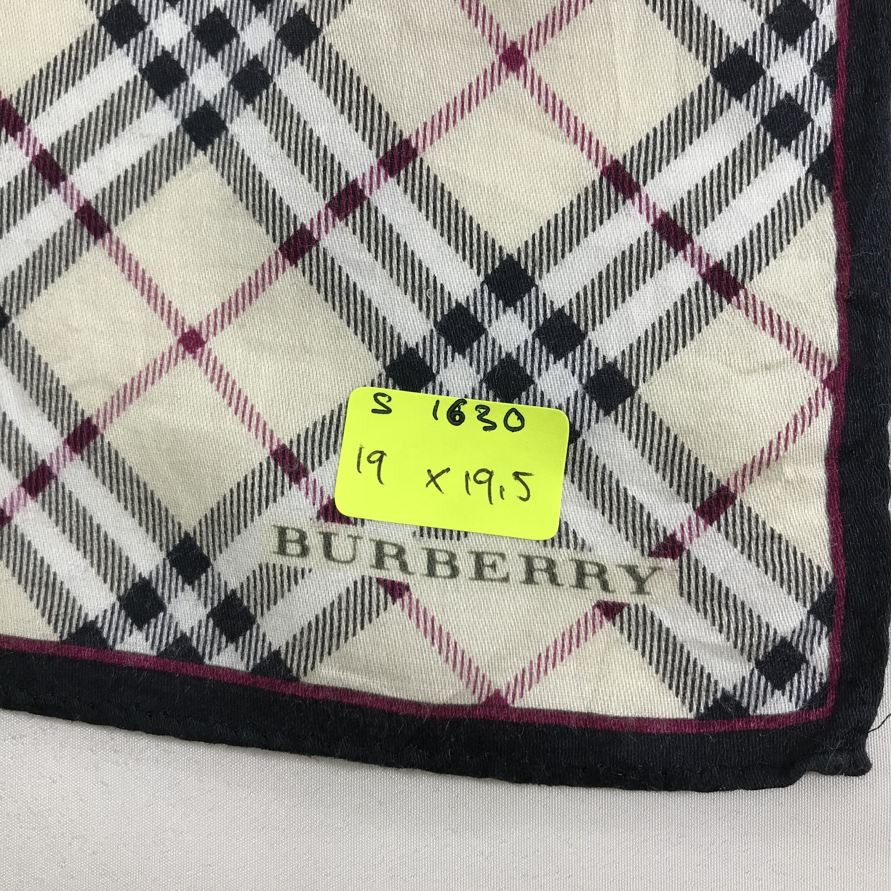 Burberry × Vintage Burberry Bandana / Handkerchief / Neckerchief - S1630 Size ONE SIZE - 5 Thumbnail