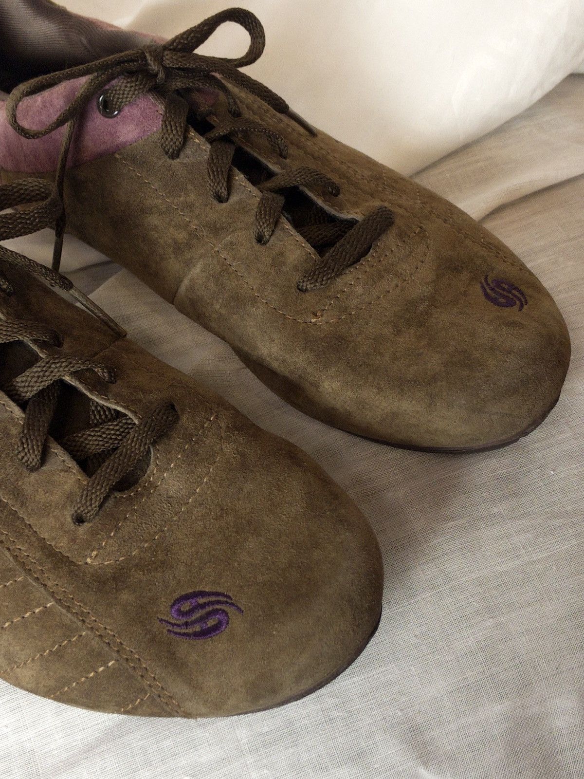 Dockers Dockers vintage y2k 2000s brown/lilac suede sneakers Size US 9 / IT 39 - 4 Thumbnail