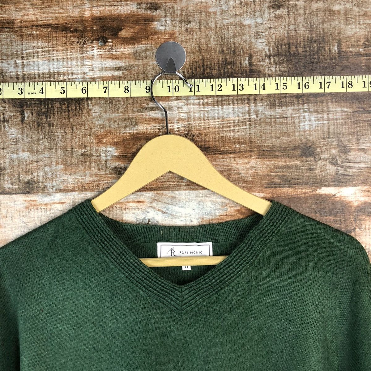 Aran Isles Knitwear Rope Picnic Green Knitwear #A962 Size M / US 6-8 / IT 42-44 - 4 Thumbnail
