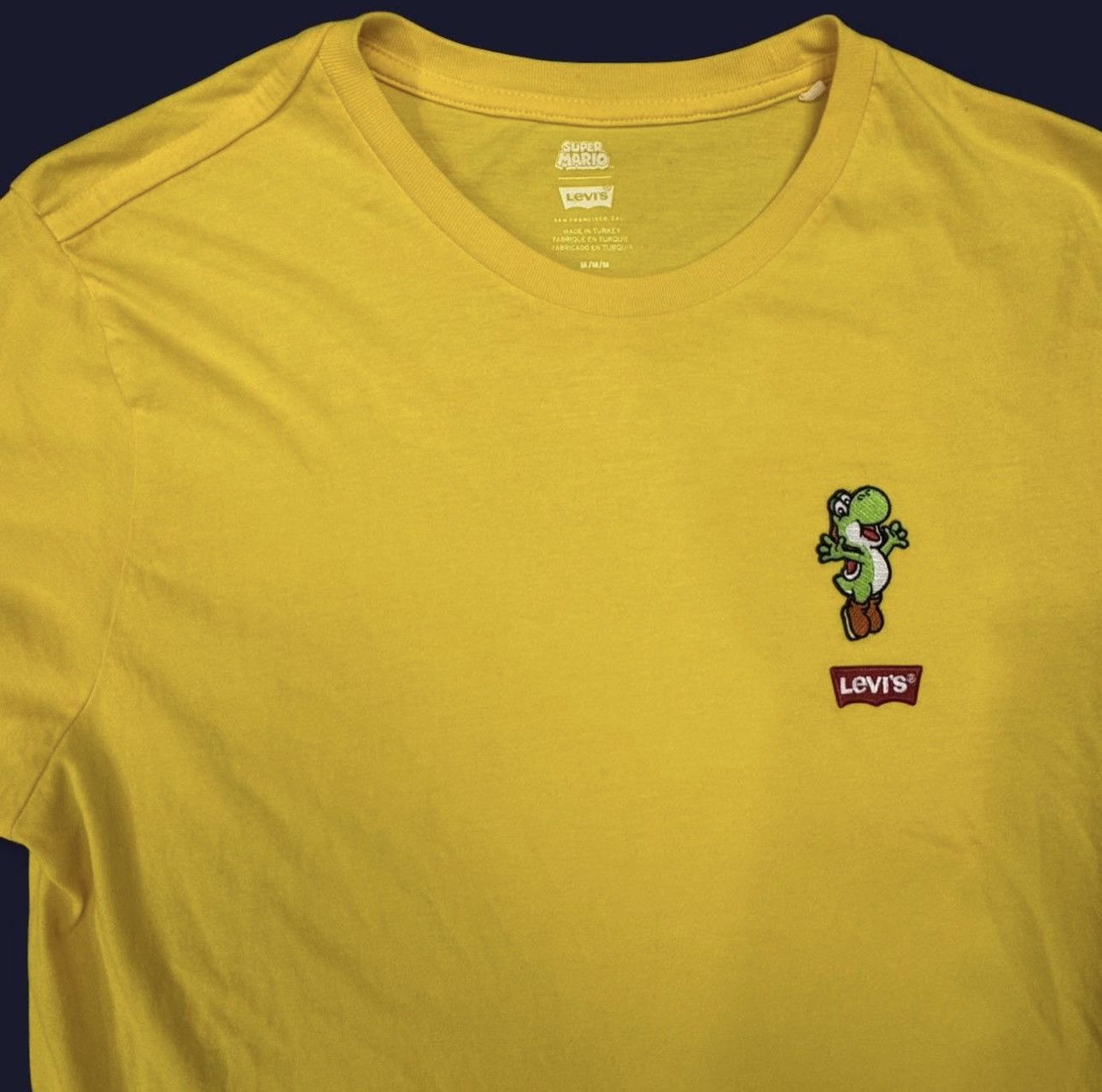 Levi's Vintage Clothing Levi's x Super Mario Yoshi Embroidered Collab Tee — Size M Size US M / EU 48-50 / 2 - 5 Thumbnail