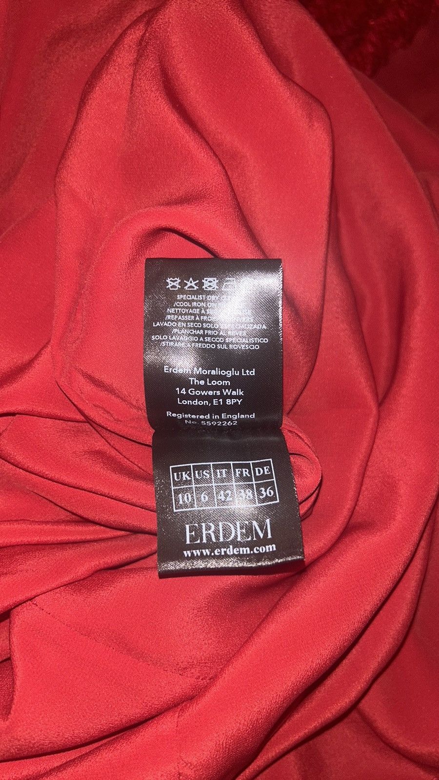 Erdem Erdem Gathered Sleeve Asymmetric Dress size US 6 Size M / US 6-8 / IT 42-44 - 6 Thumbnail