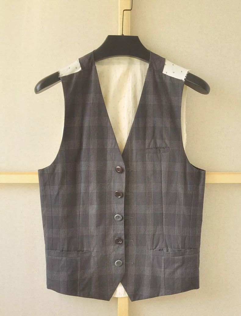 Undercover UNDERCOVER2012 SS openstrings plaid vest 2504-Nextarrow Size US M / EU 48-50 / 2 - 1 Thumbnail