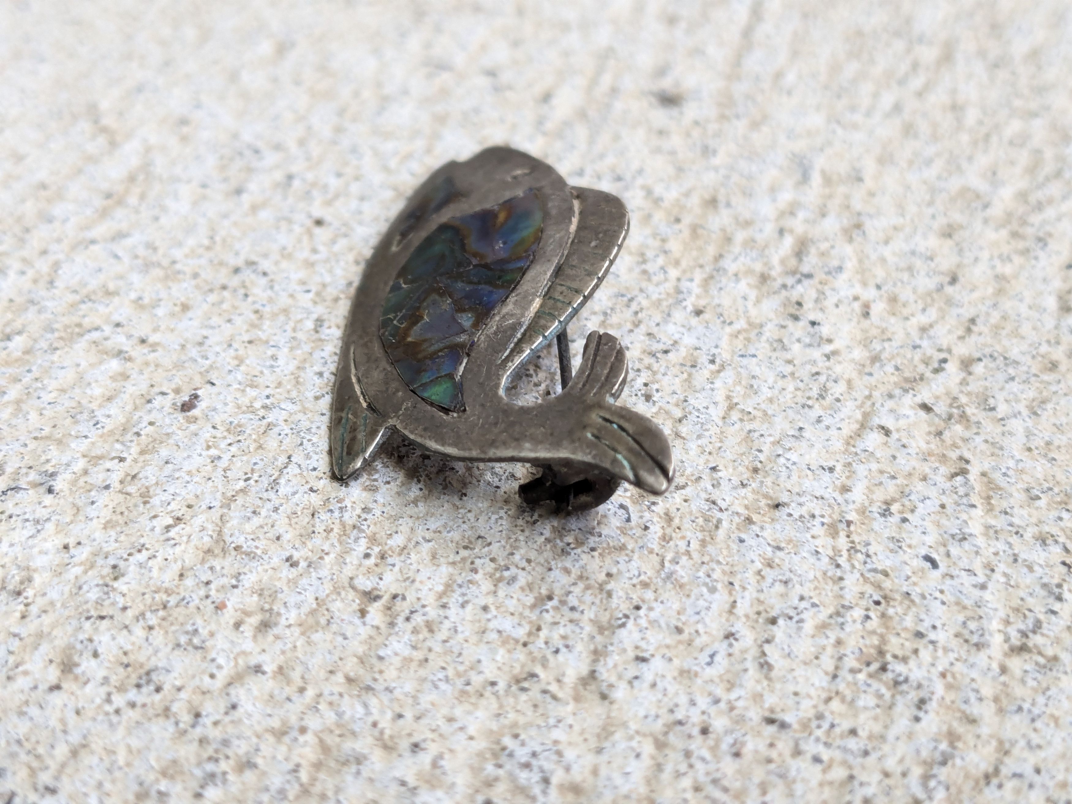 Jewelry × Vintage Vintage Sterling Silver Pin Brooch Fish Modern Abstract Size ONE SIZE - 3 Thumbnail