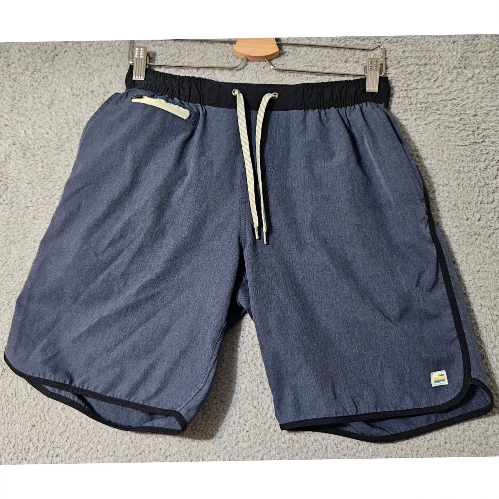 Vuori Vuori Banks Shorts Mens Small Blue 7" V Stretch Athleisure Gym V330 Size US 29 - 2 Thumbnail