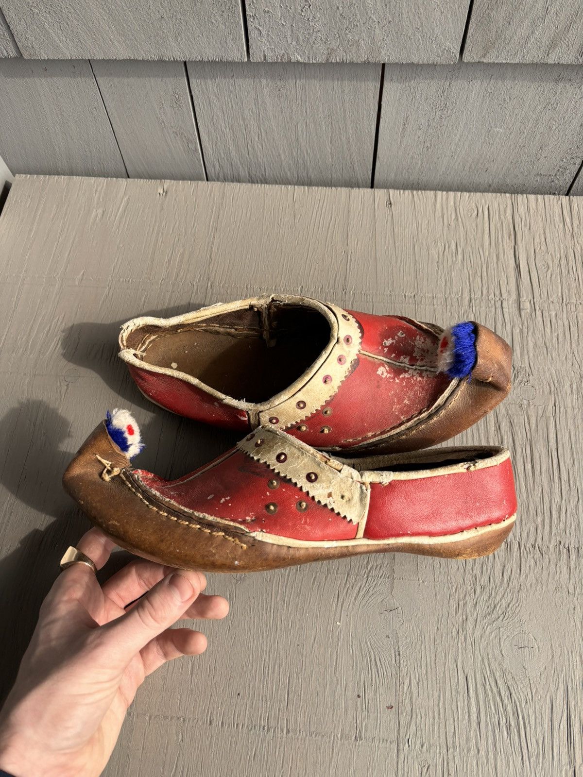 Other Antique Tsarouchi Greek National Guard Moccasin Pom Pom Loaf Size US 8 / EU 41 - 18 Thumbnail