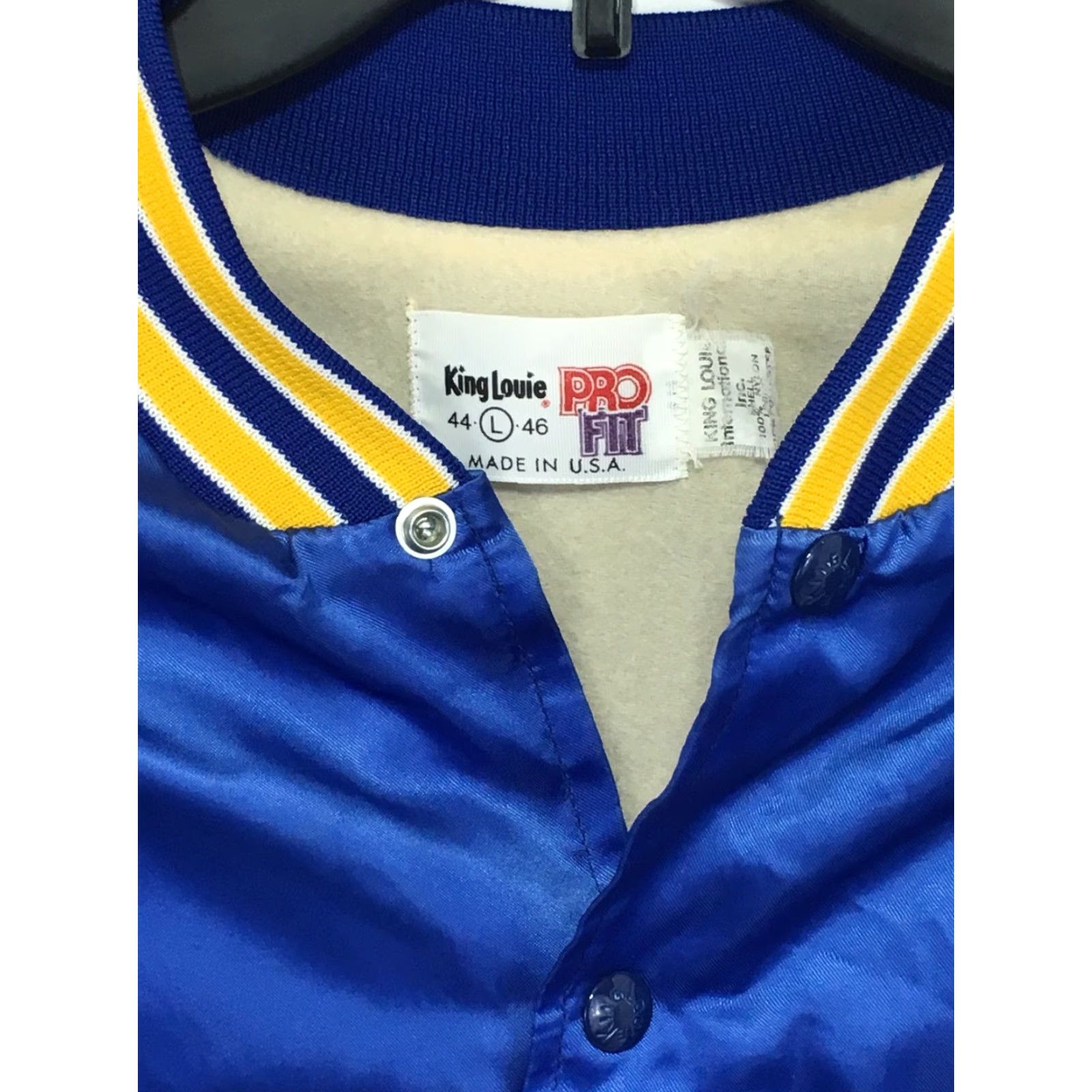 Vintage VINTAGE King Louie Jacket Men Flight/Bomber Nylon Blue Zip USA 80s 90s Casual Large - King Louie Size US L / EU 52-54 / 3 - 2 Thumbnail