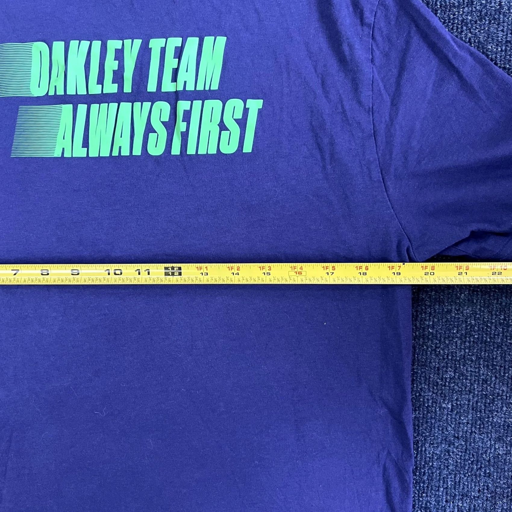 Oakley Oakley Team Always First Shirt Mens Large Blue Graphic Tee T-Shirt Sports Size US L / EU 52-54 / 3 - 3 Thumbnail