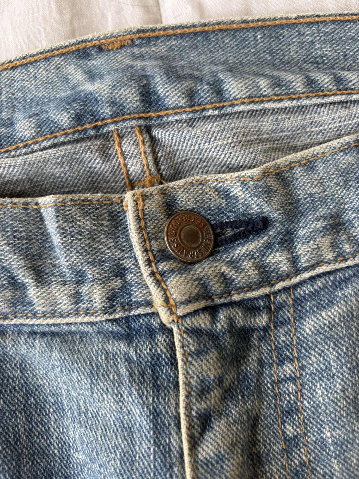Levi's Vintage Levis Baggy Mud Wash Jeans Size US 37 - 9 Thumbnail