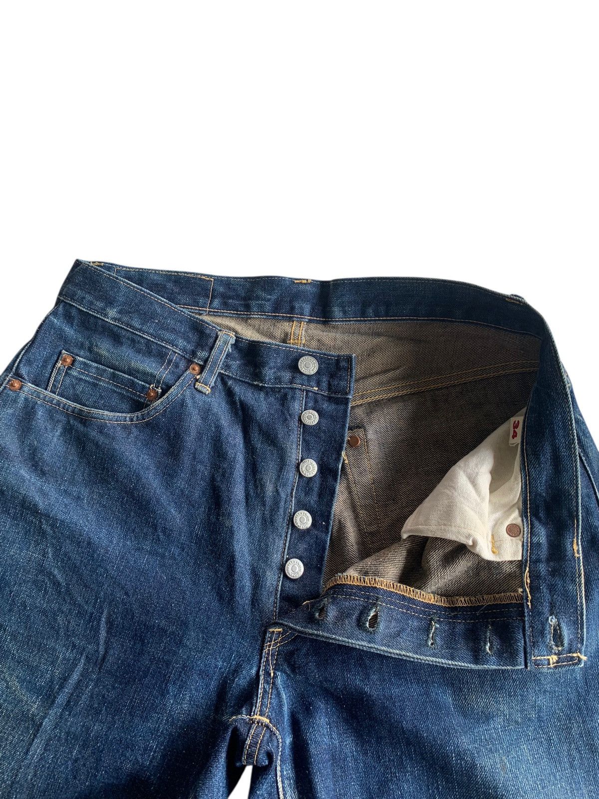 Kapital VINTAGE HOLLYWOOD RANCH MARKET SELVEDGE DISTRESSED DENIM Size US 32 / EU 48 - 12 Thumbnail
