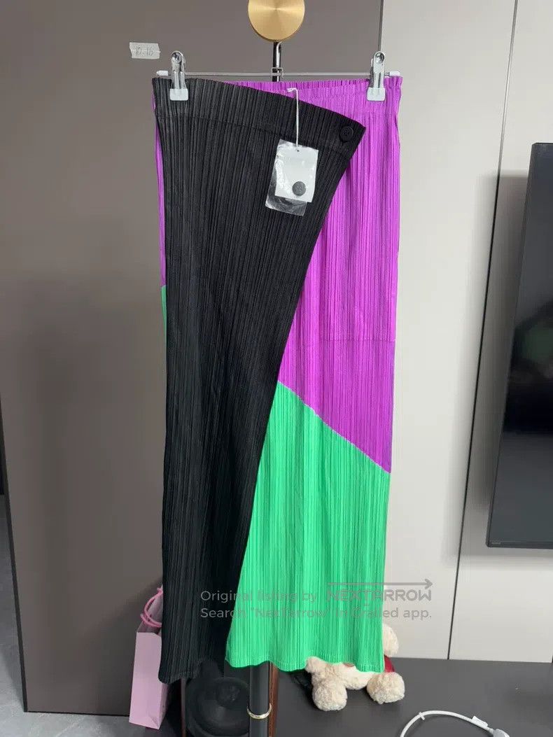 Issey Miyake Issey Miyake size:3 Main Line Two-tone Annual Ring Arc Hem Size 22" - 1 Thumbnail