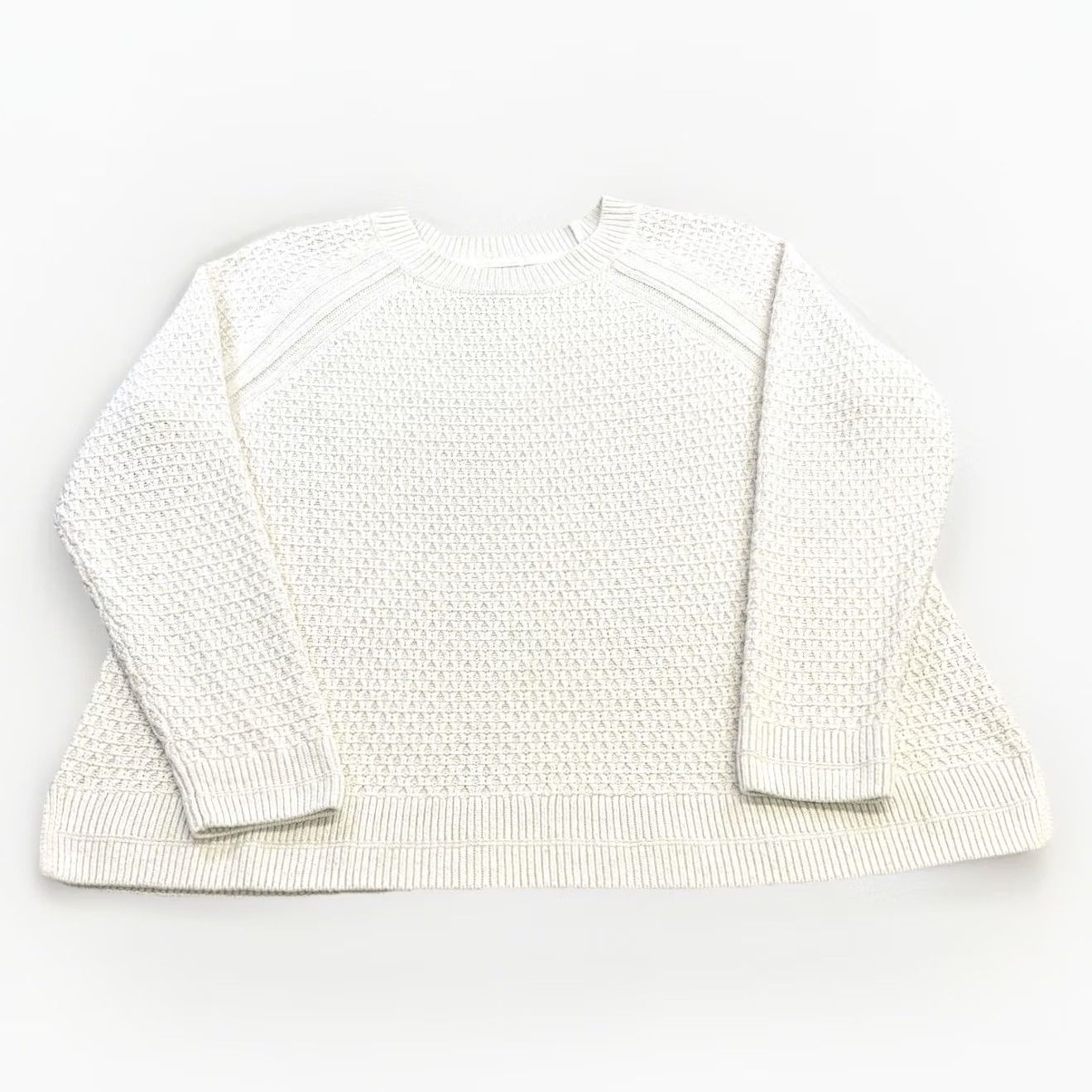 FatFace Fat Face Jumper UK18 Womens Ivory Long Sleeve Knit Pullover Patterned Crew Neck Size XXL / US 16-18 / IT 52-54 - 2 Thumbnail