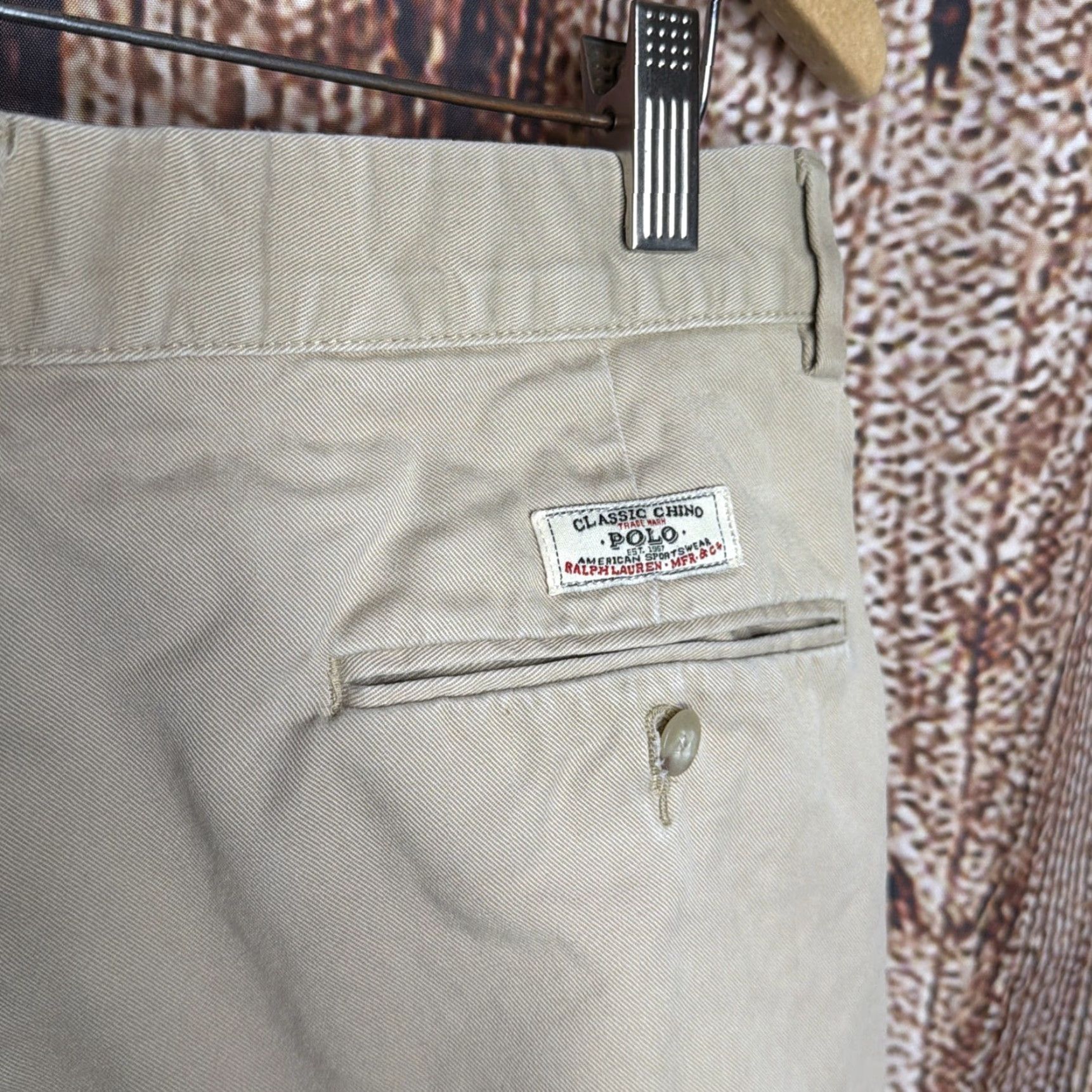 Polo Ralph Lauren Polo Ralph Lauren Mens Shorts 32 Beige Prospect Flat Front Casual Chino Vintage Size US XS / EU 42 / 0 - 4 Thumbnail