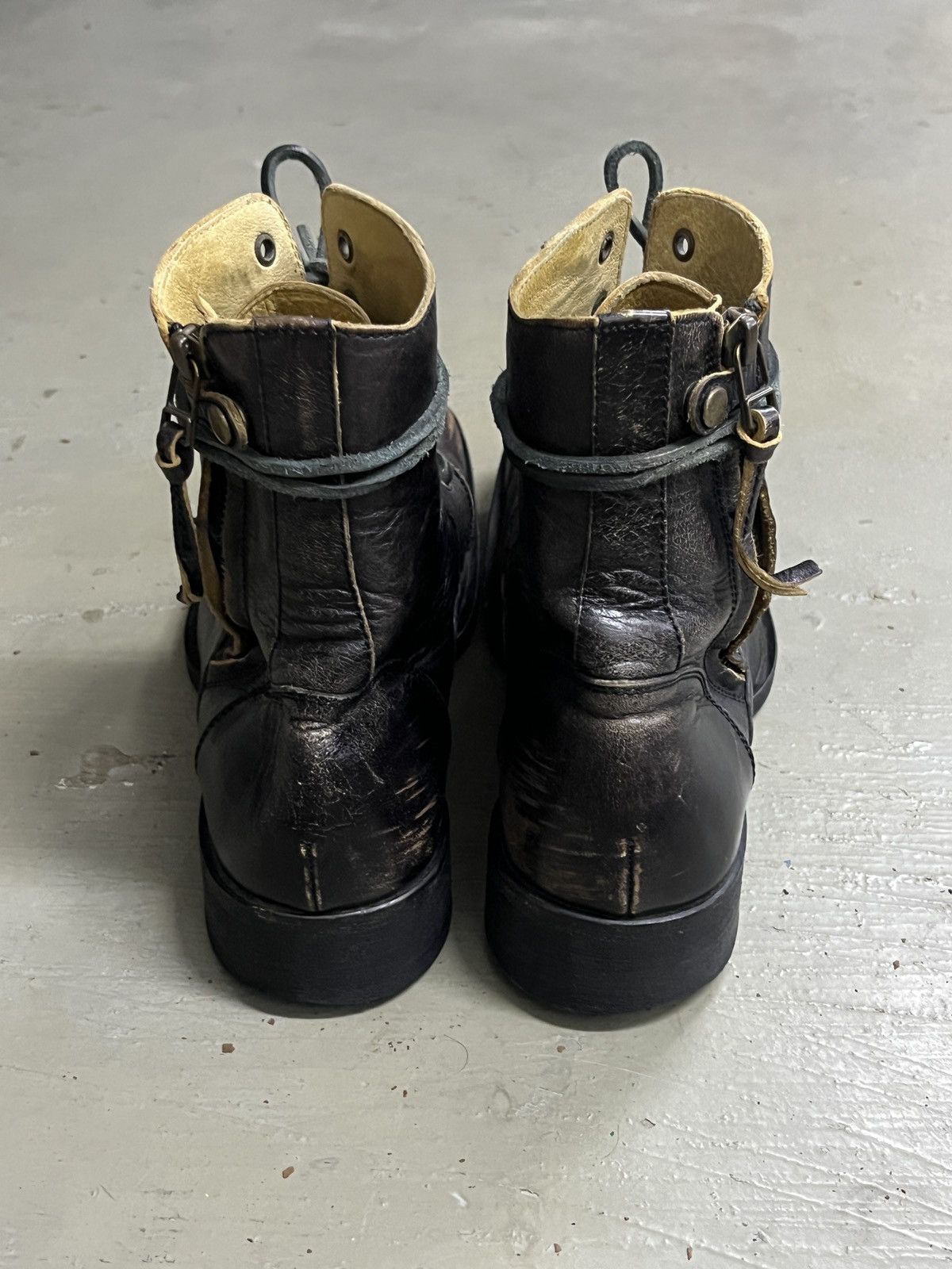 Balmain Maison Miharayasuhiro Balmain STYLE Leather Zipper Boots Size US 8 / EU 41 - 9 Thumbnail