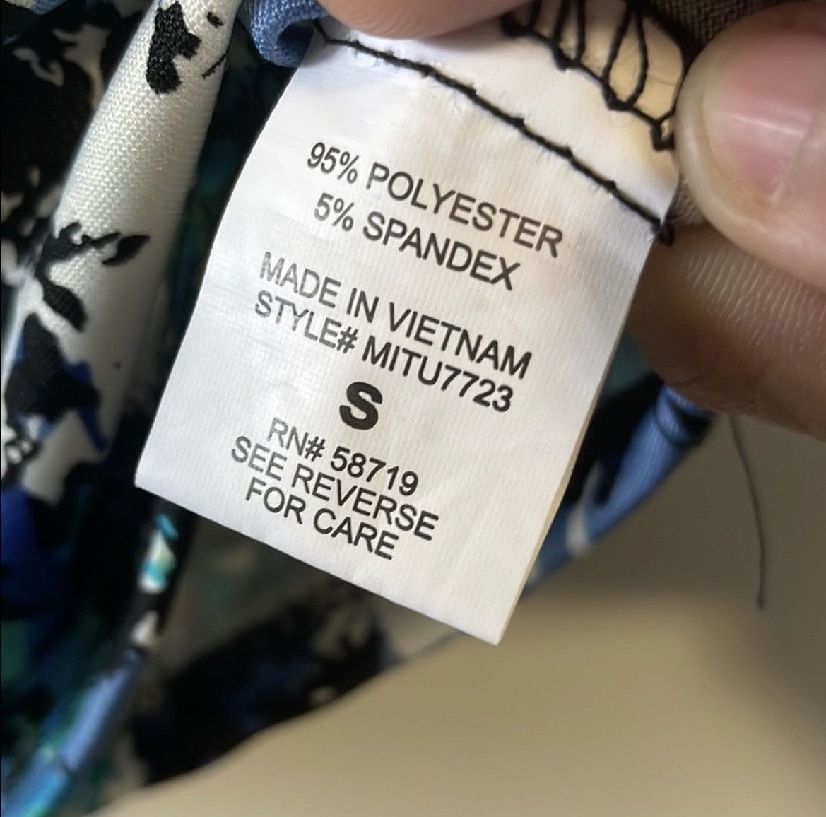 Other Notations Blue and White Cuffed Blouse Size S / US 4 / IT 40 - 2 Thumbnail