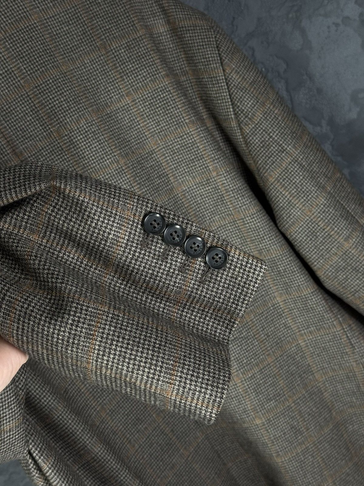 Hackett Men's Hackett London Loro Piana Wool Check Blazer Jacket Size US XL / EU 56 / 4 - 11 Thumbnail