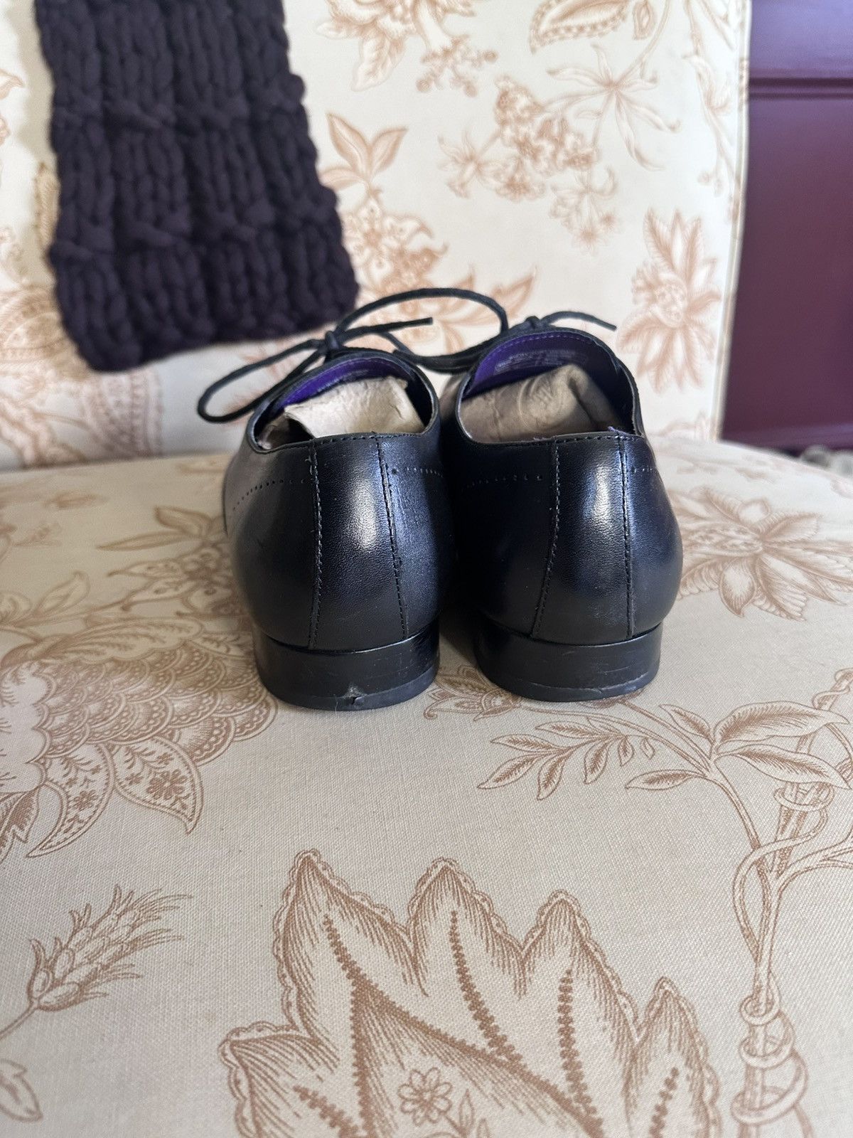 Kurt Geiger Squire square toe black leather derby shoes Size US 9 / EU 42 - 5 Thumbnail