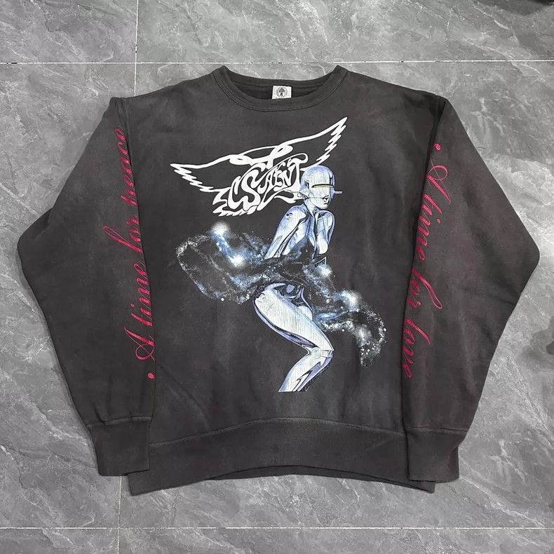 Saint Michael Water washed mechanical hoodie for Ji