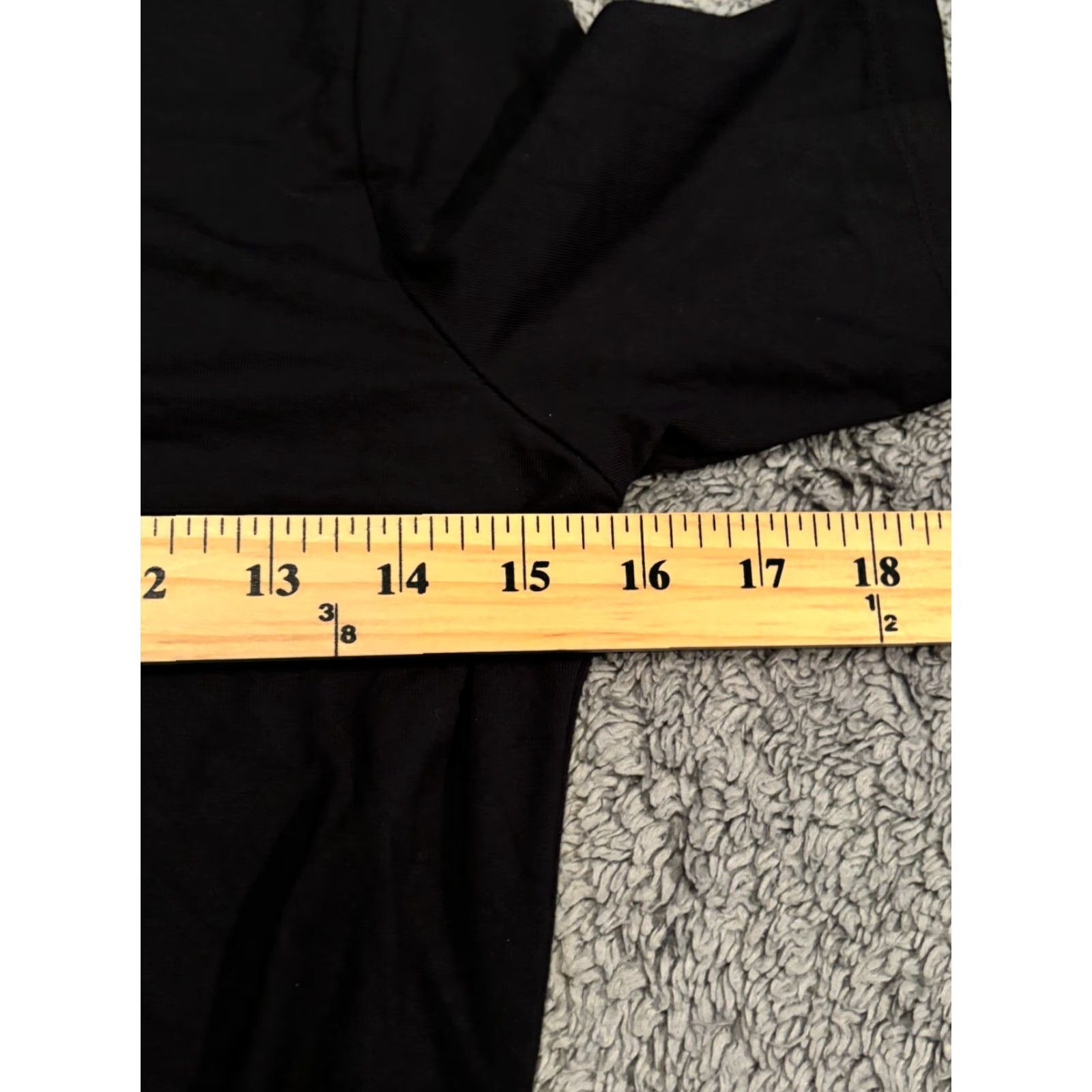 Talbots Talbots Petites Shirt Womens PS Small Black Faux Wrap Ruched Side Short Sleeve Size S / US 4 / IT 40 - 4 Thumbnail