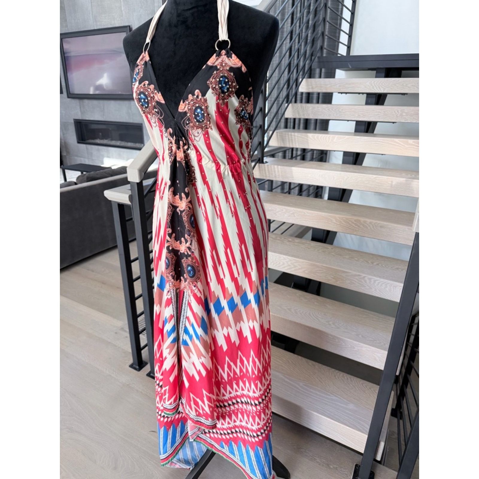 Other Red Bohemian Halter Maxi Dress size S Size S / US 4 / IT 40 - 7 Thumbnail