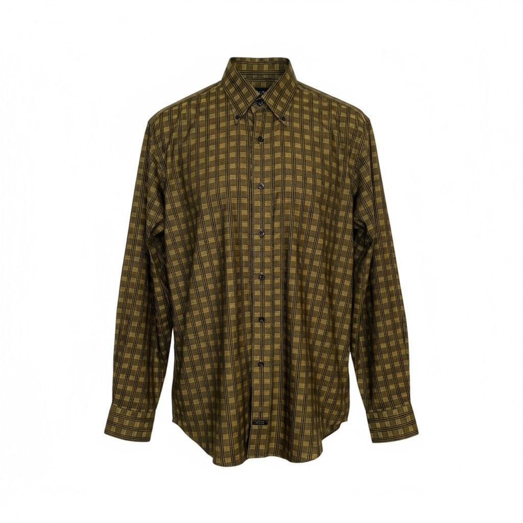 Robert Talbott Robert Talbott Green Check Button Down Shirt Size M Size US M / EU 48-50 / 2 - 1 Thumbnail