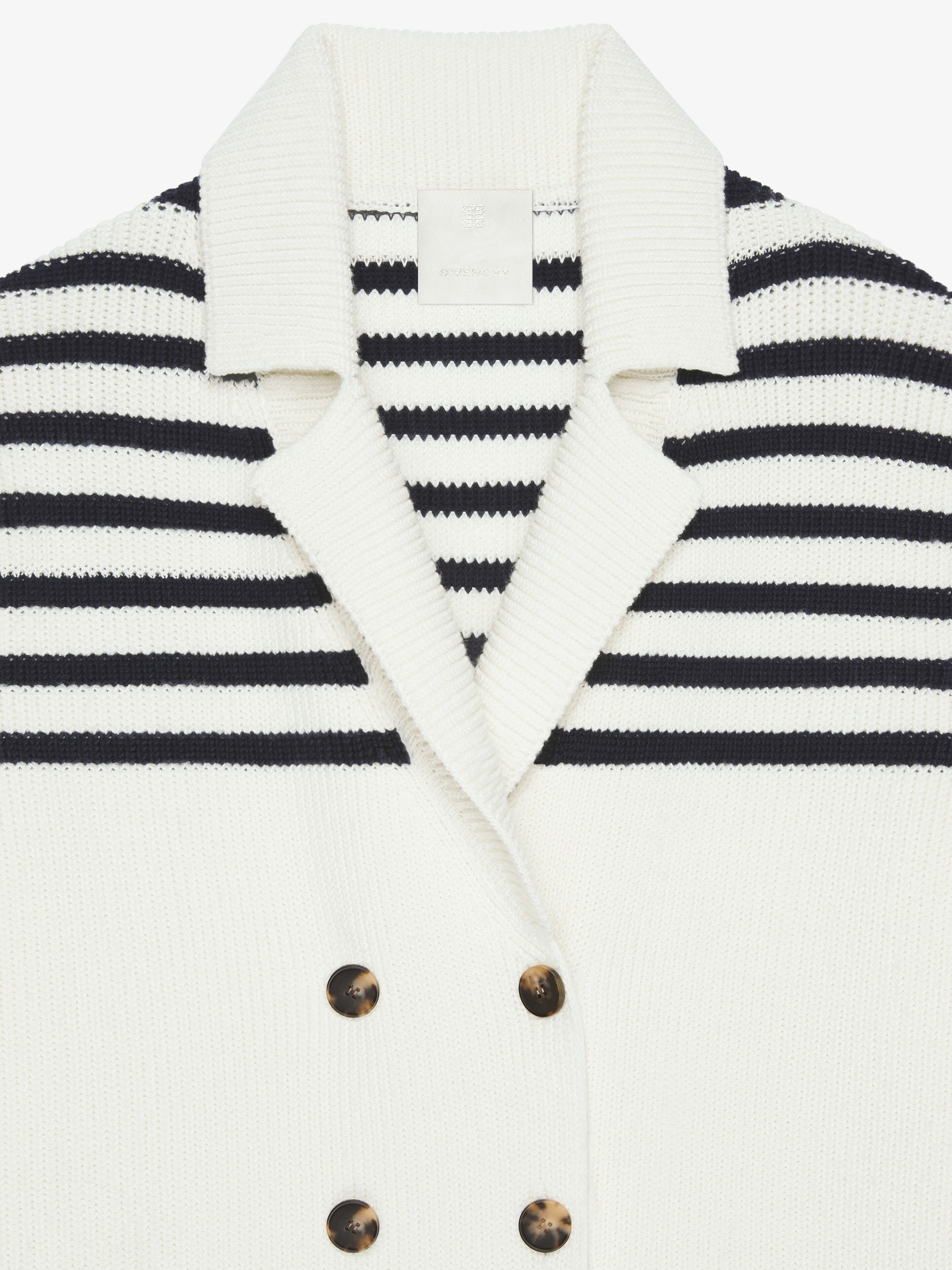 Givenchy o1srvl11e0725 Double-Breasted Cardigan in White Size XS / US 0-2 / IT 36-38 - 2 Thumbnail