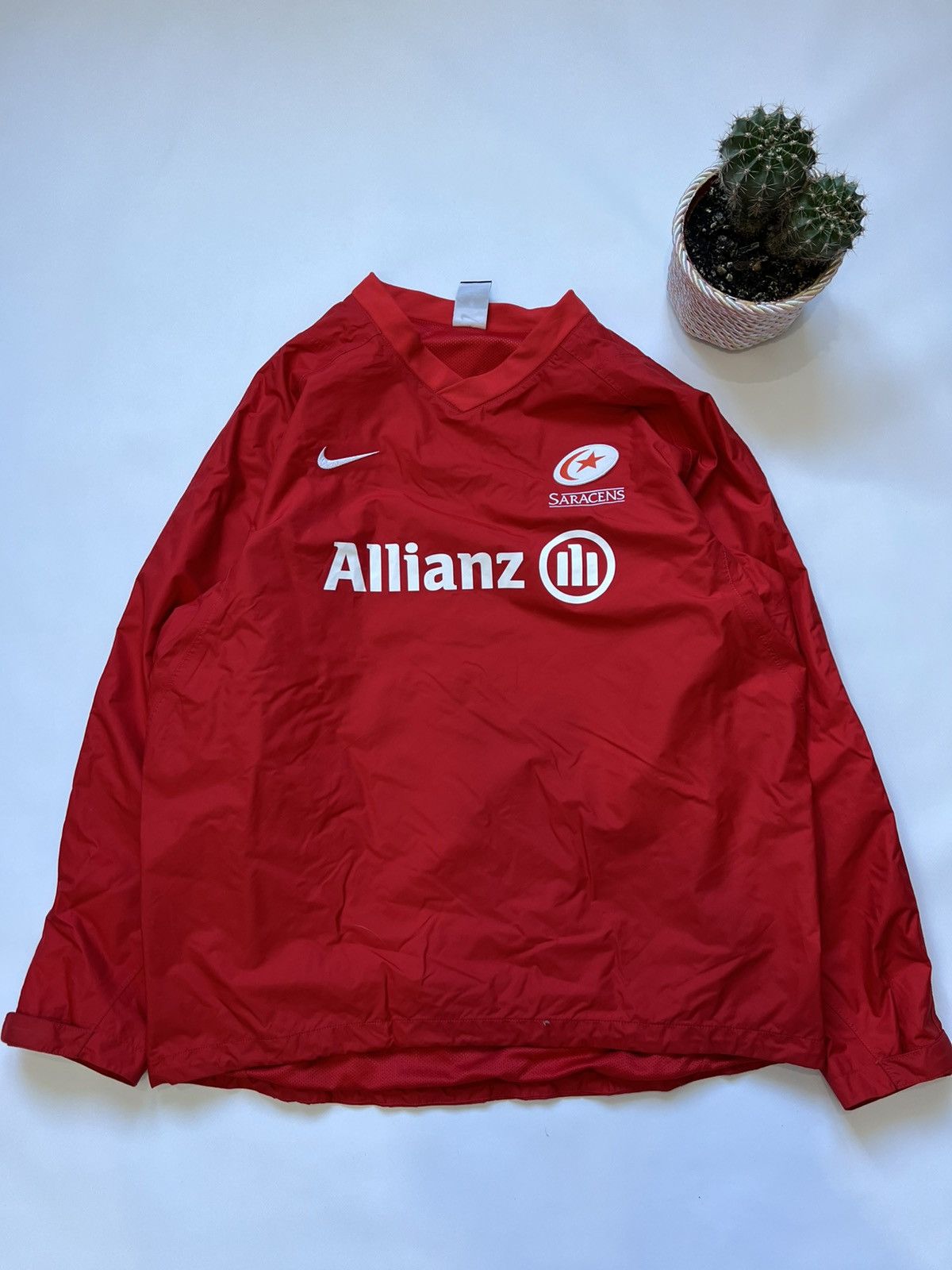 Nike Vintage Nike Saracens Nylon Sweatshirt Jacket Size US L / EU 52-54 / 3 - 1 Thumbnail