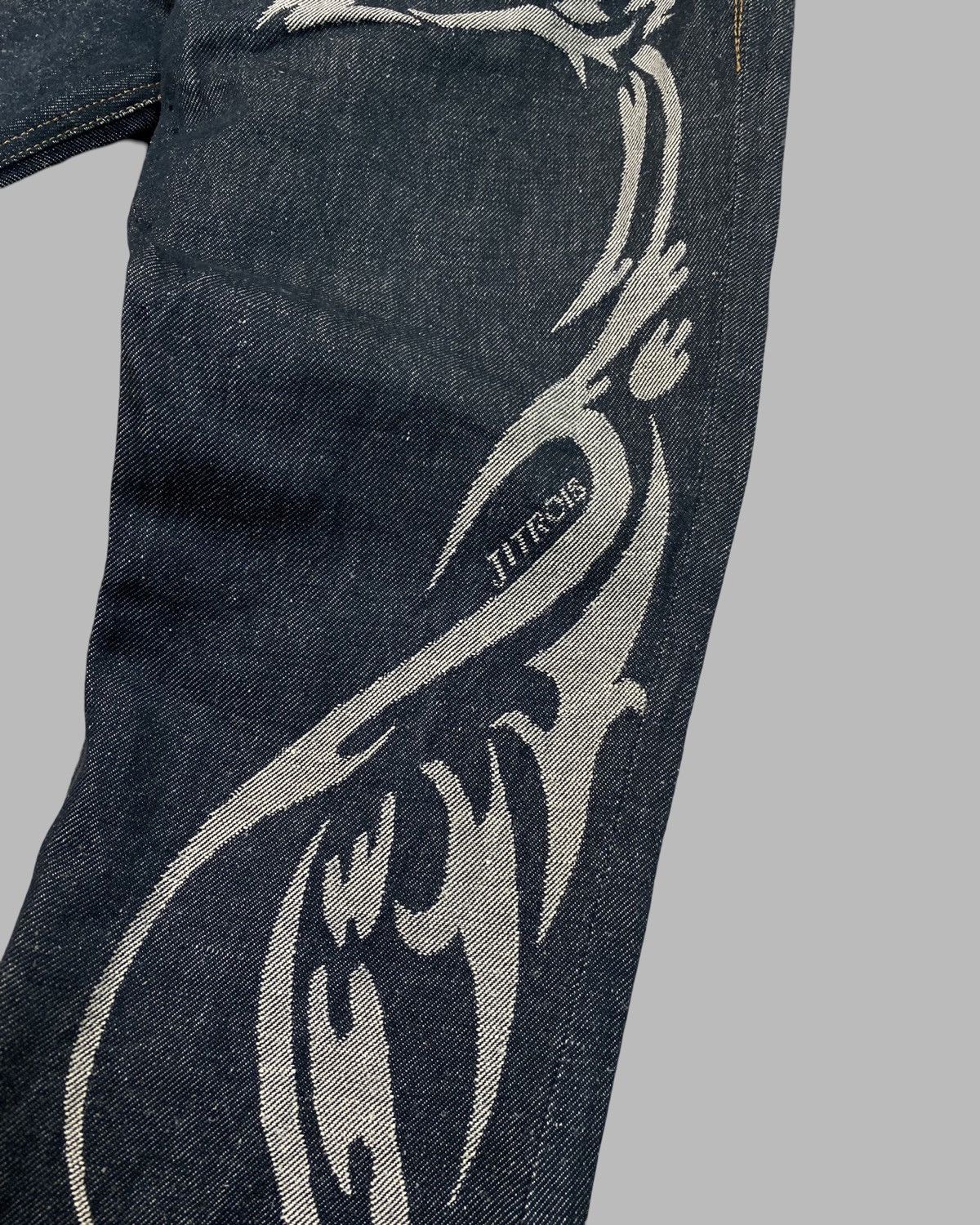 Designer × Jitrois Jitrois Archival Scorched Logo Bootcut flared jeans pants Size 27" / US 4 / IT 40 - 4 Thumbnail