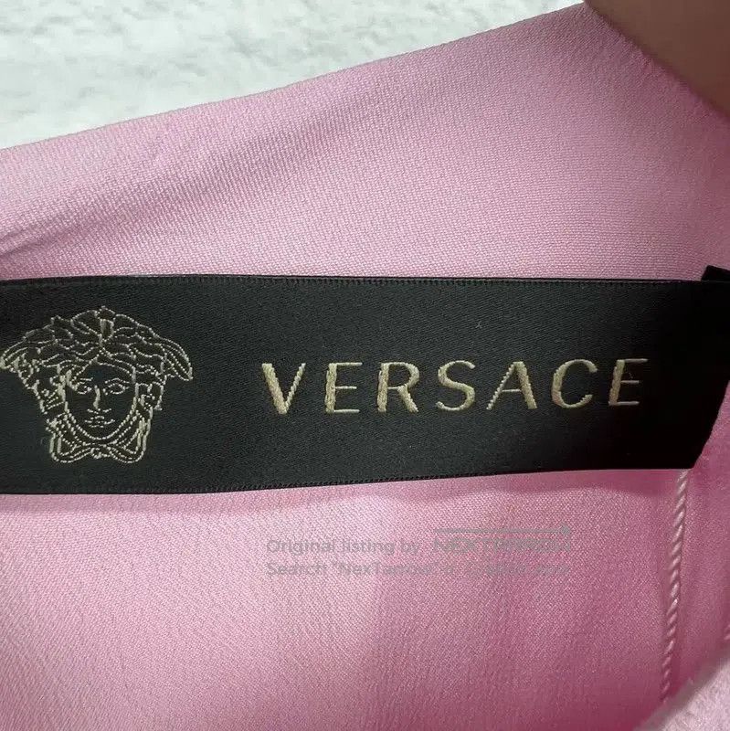 Versace Versace Pink Cotton Dress for Women . Size M / US 6-8 / IT 42-44 - 3 Thumbnail