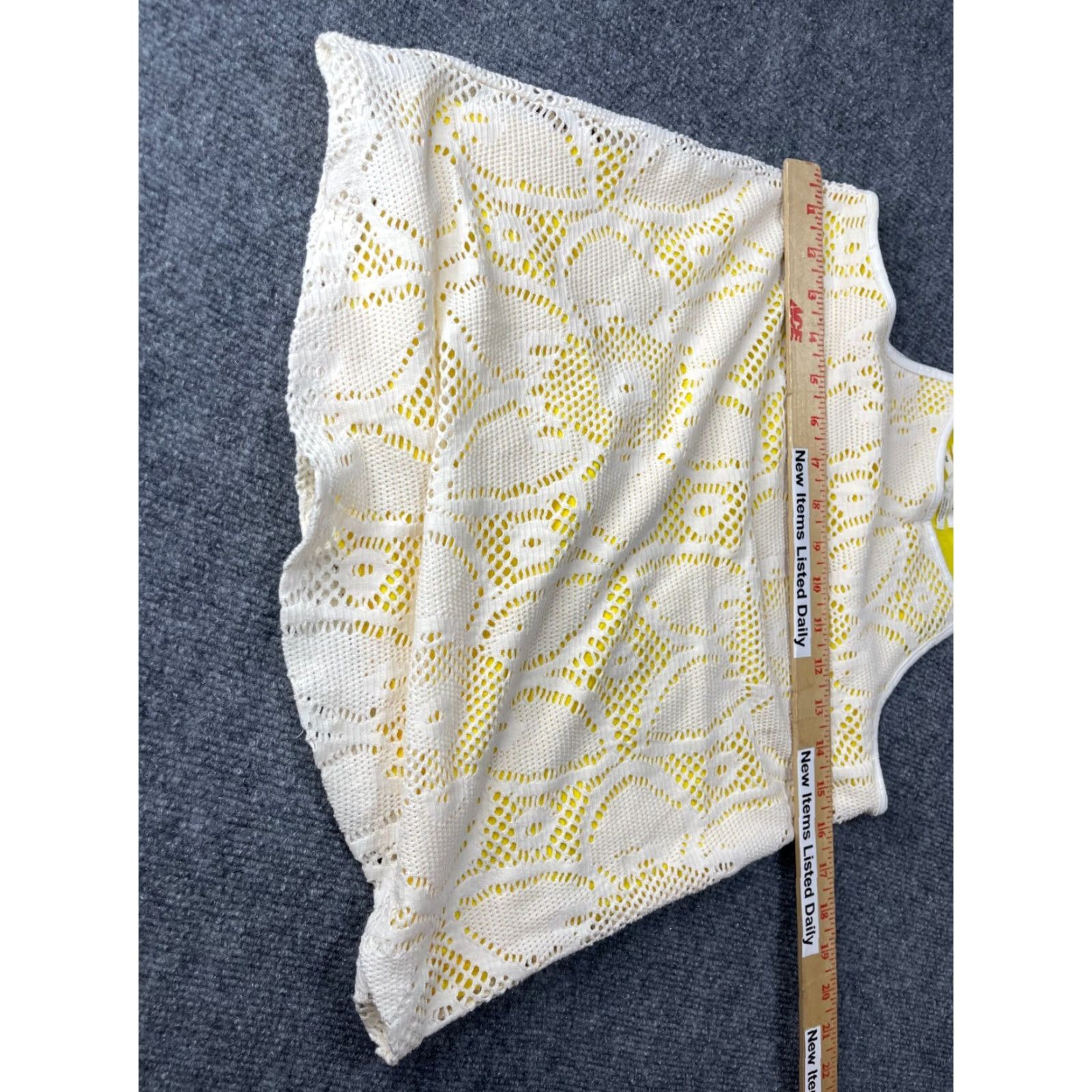 Anthropologie Anthropology Blouse Tank Top Womens XXS Sleeveless Yellow White Shirt S Womens Size S / US 4 / IT 40 - 2 Thumbnail