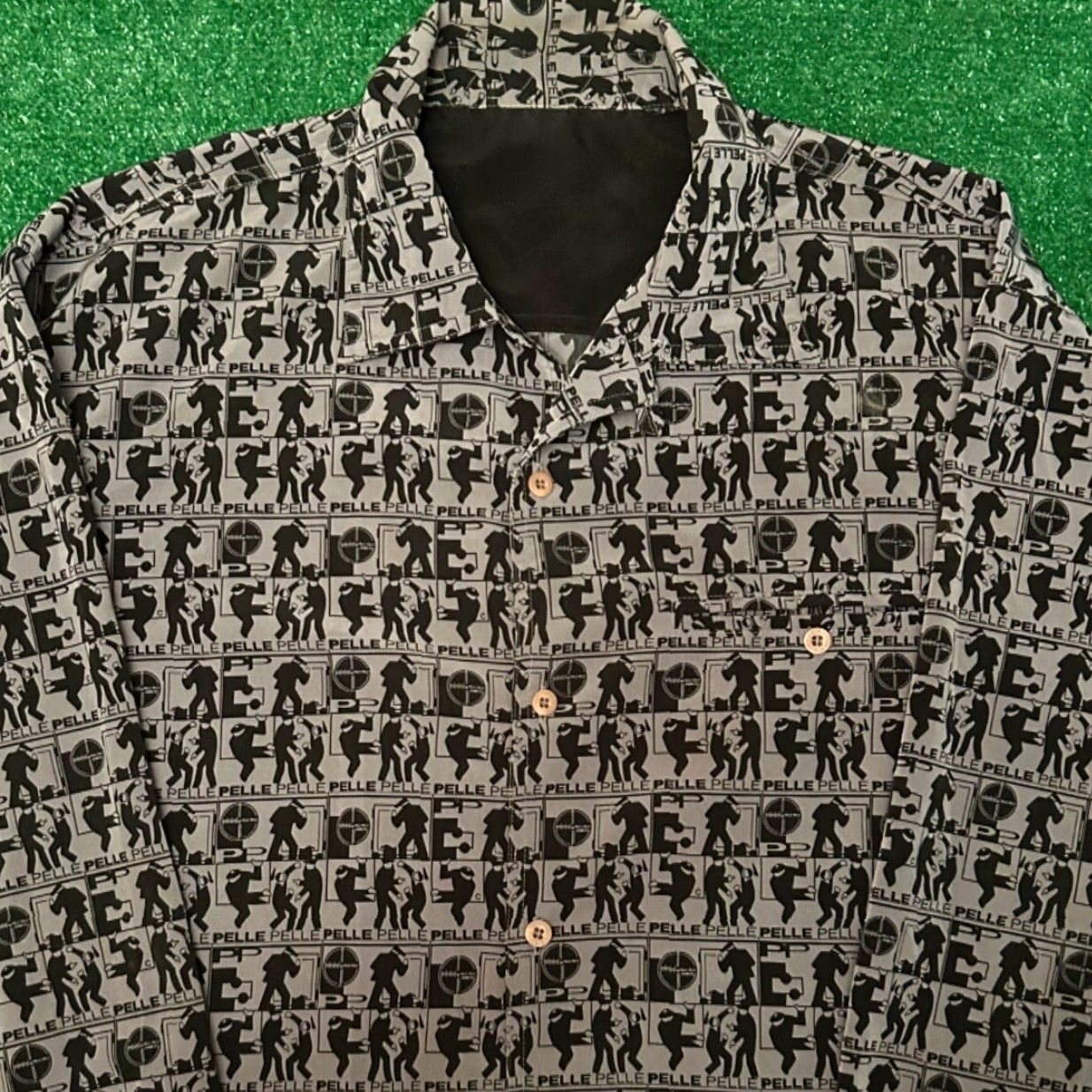 Pelle Pelle VINTAGE Pelle Pelle Streetwear Hip Hop Button-Up Shirt Mens XXL Grunge Punk 90s Y2K Size US XXL / EU 58 / 5 - 2 Thumbnail