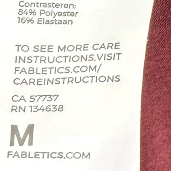 Fabletics Fabletics Golf Pants Mens Medium Maroon Flat Front Pockets Straight Outdoor Logo Size US 31 - 4 Thumbnail