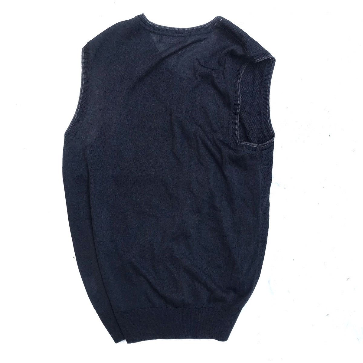 Designer × Yves Saint Laurent Vintage Yves Saint Laurent YSL Black Knit Kniwear vest Size 38R - 7 Thumbnail