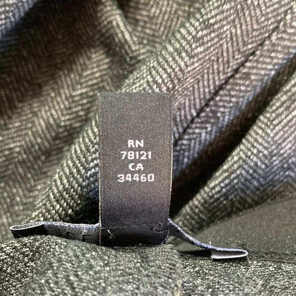 Eileen Fisher Eileen Fisher Herringbone Pull On Pants Size L Gray Print Size 31" - 8 Thumbnail