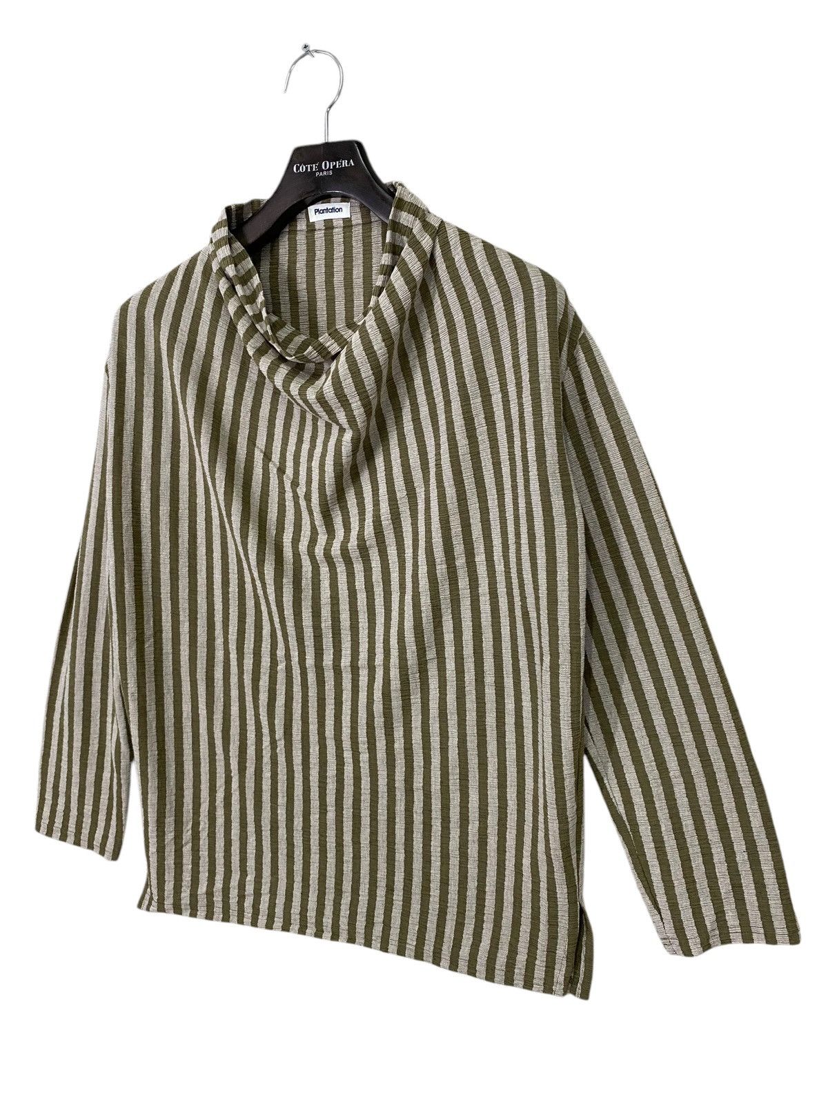 Designer × Issey Miyake × Japanese Brand Vintage Issey miyake platation shirt striped pleats style Size M / US 6-8 / IT 42-44 - 3 Thumbnail