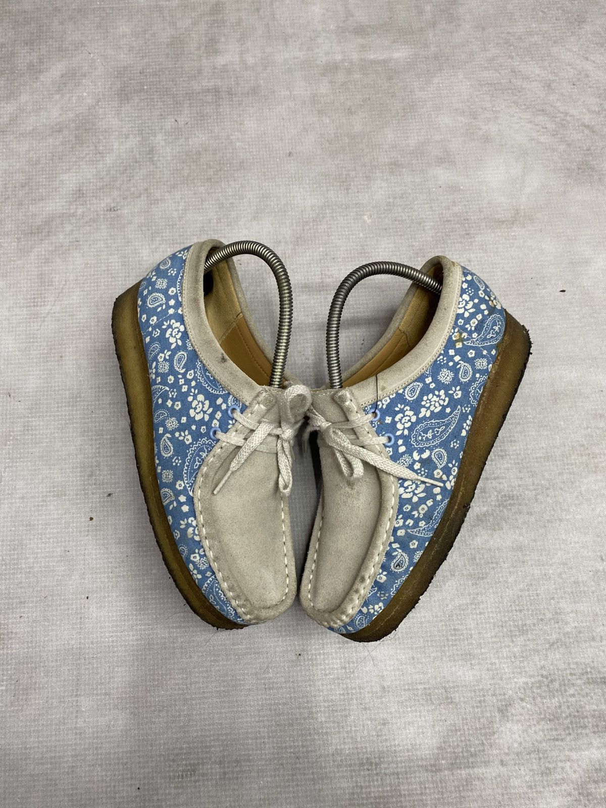 Clarks Clarks wallabee moccasisns paisley seude crepe blue Size US 7.5 / IT 37.5 - 2 Thumbnail
