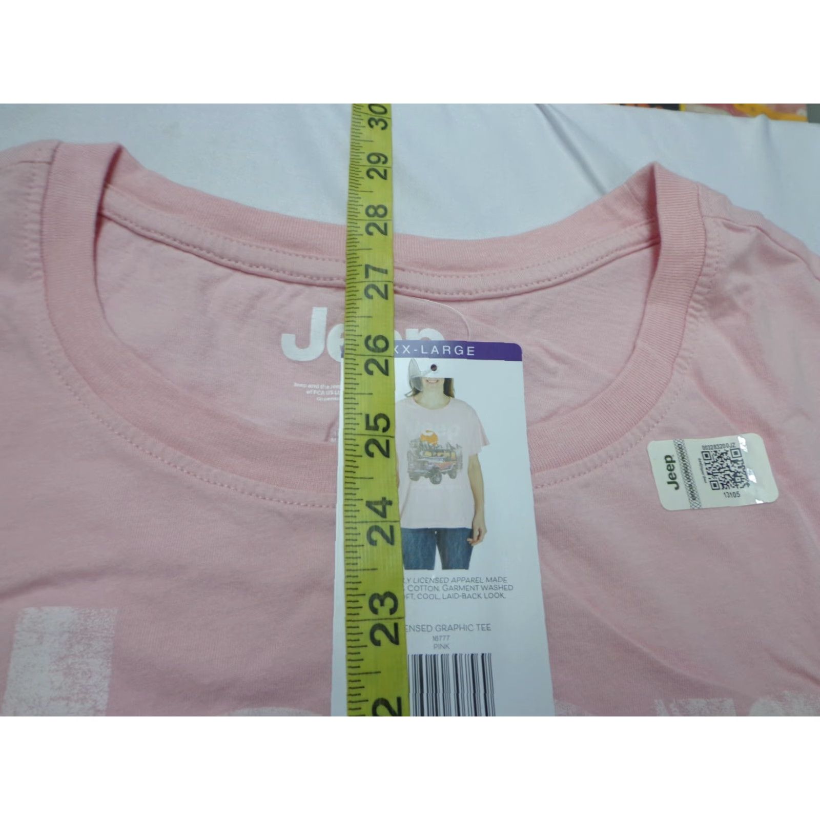 Jeep JEep Journey Beyond Pink T Shirt 2XL Unisex Adults Regular Cotton Shirt Pink Size XXL / US 16-18 / IT 52-54 - 5 Thumbnail