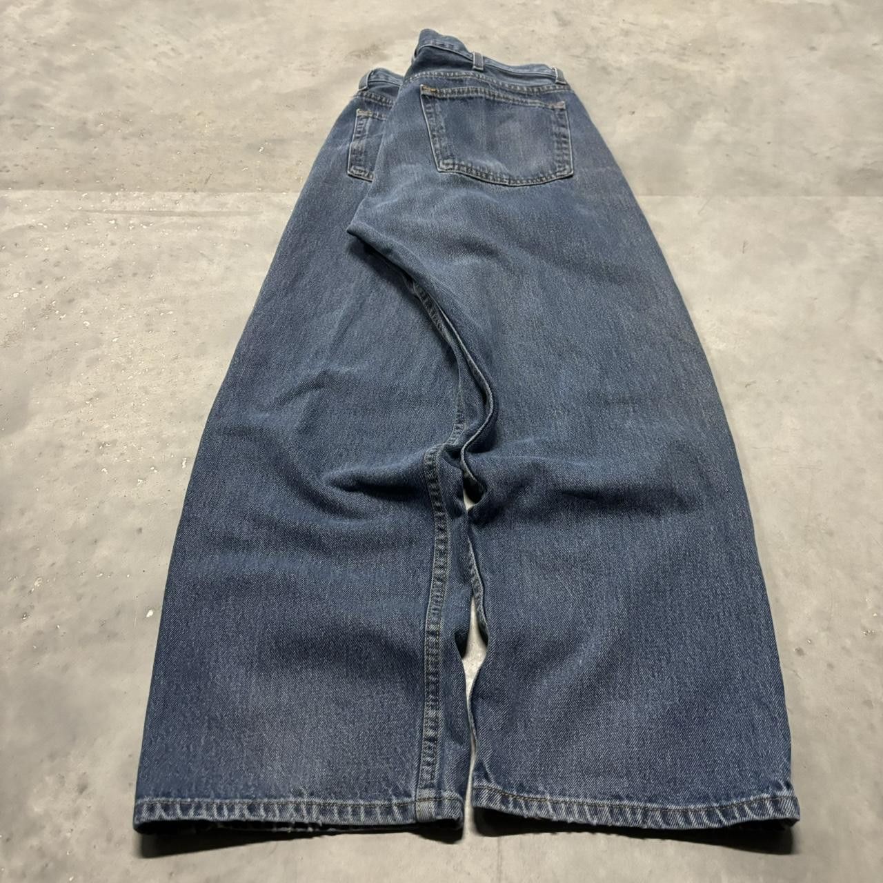 Japanese Brand × Vintage Crazy Vintage Y2K/2000s Grunge Faded Medium Wash Denim Jeans! Size US 36 / EU 52 - 4 Thumbnail