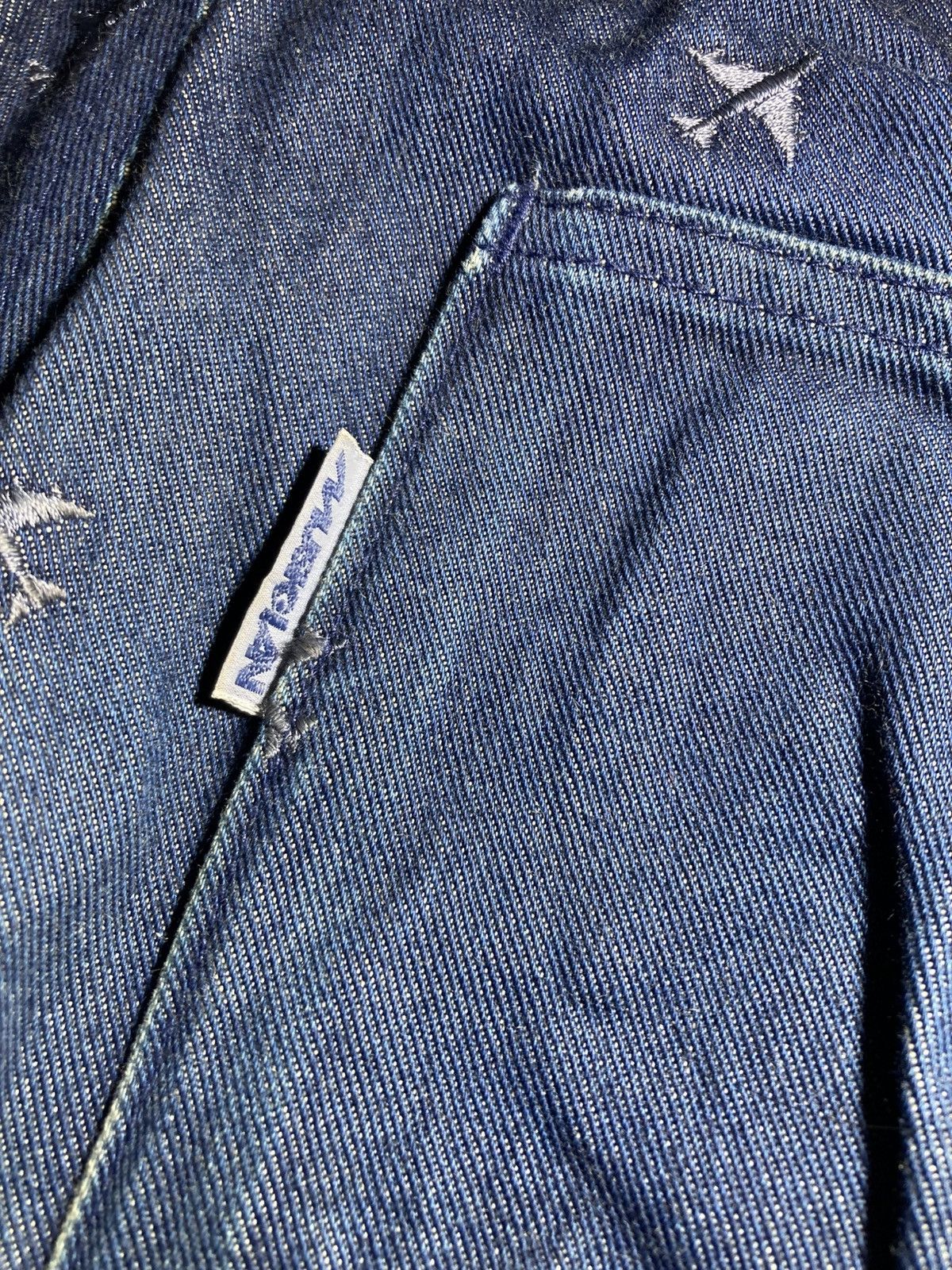 Lad Musician AW98 Lad Musician Plane Embroidered Paneled Jeans 90s Size US 32 / EU 48 - 9 Thumbnail