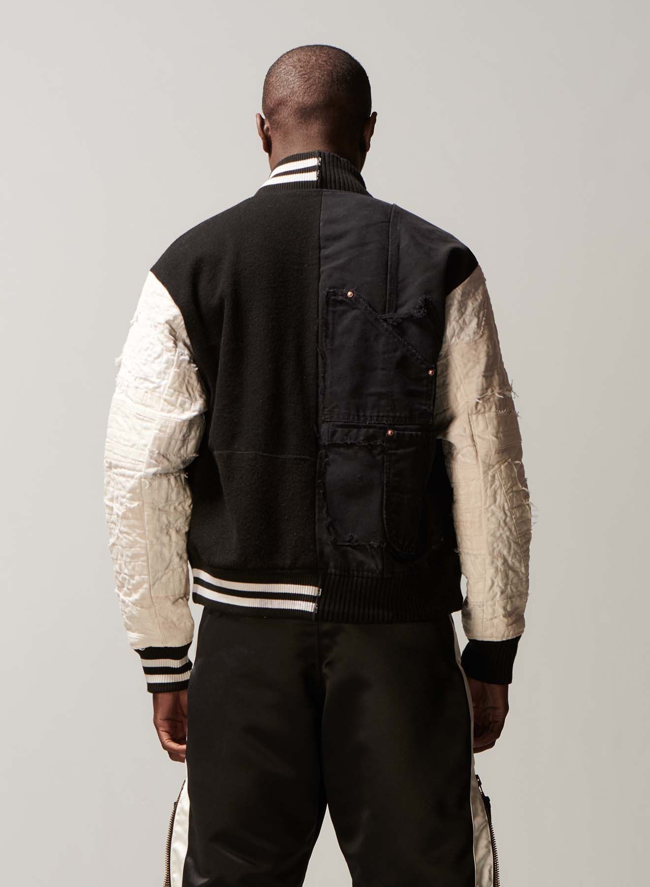 Greg Lauren Greg Lauren Black Blanket Varsity Jacket Size US M / EU 48-50 / 2 - 3 Thumbnail