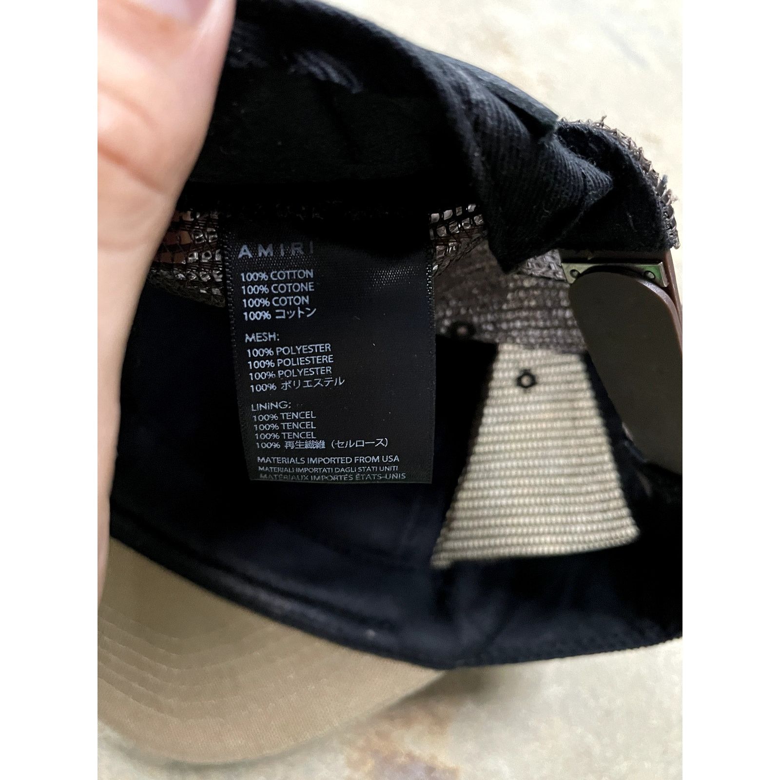 Amiri Amiri Cap MA Brown Used OS Size ONE SIZE - 3 Thumbnail