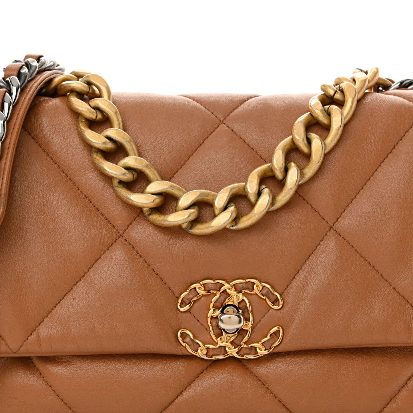 Chanel os11x0126 Size: OS / Lambskin Quilted Large Flap Bag Brown Size ONE SIZE - 7 Thumbnail