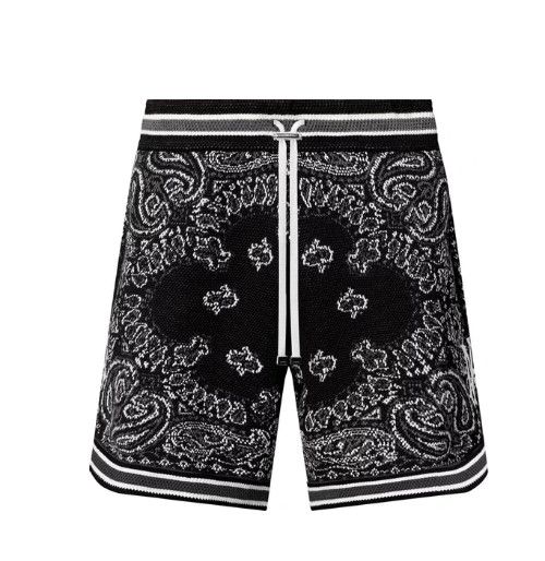 Amiri o1gr1nt1124 Bandana B-Ball Short in Black Size US 30 / EU 46 - 1 Preview