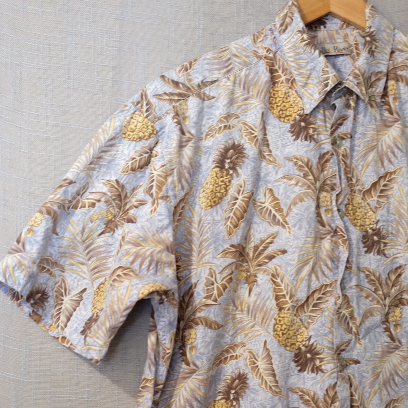 Vintage Hollis River Short Sleeve Button Shirt Leaves Print 100% Cotton Mens L #A17-22 Size US L / EU 52-54 / 3 - 2 Thumbnail