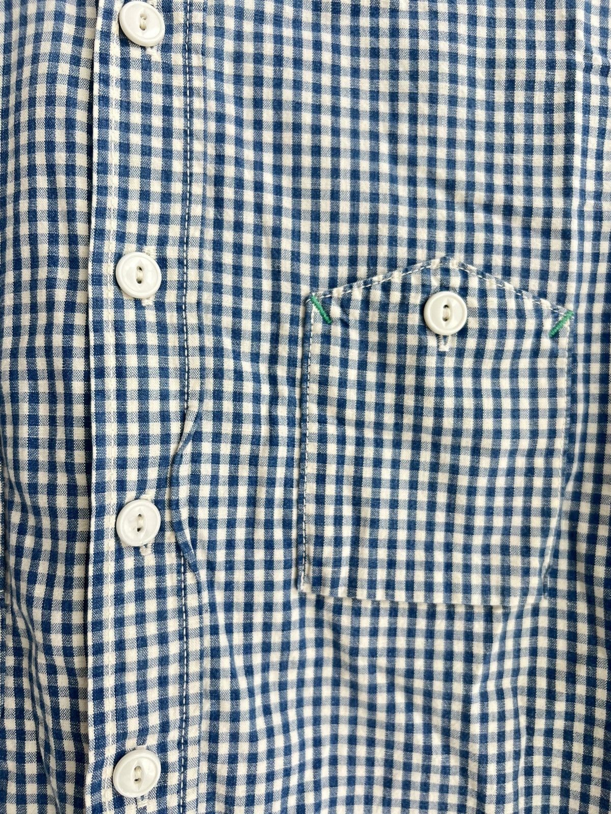 FOB Factory × Flannel × Japanese Brand Vintage Fob Factory Gentlemen Indigo Dye Chainstitch Flannel Size US S / EU 44-46 / 1 - 6 Thumbnail