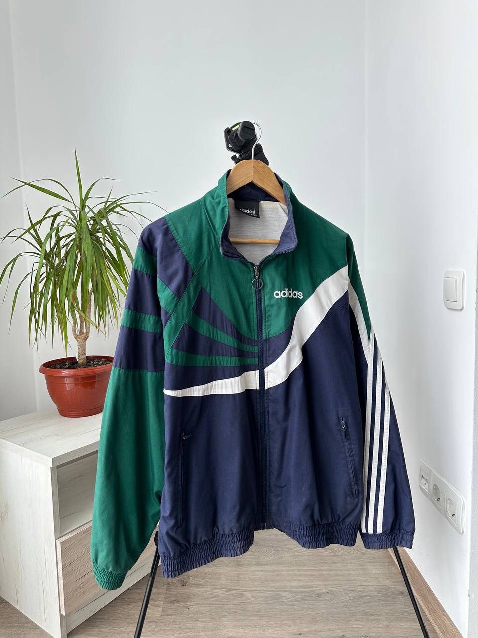 Adidas × Vintage Vintage Adidas Faded Sportswear Zip Hoodie Size US M / EU 48-50 / 2 - 14 Thumbnail