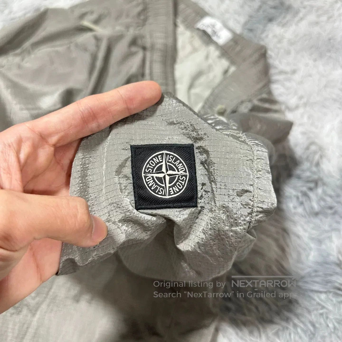 Stone Island stone island metallic nylon long pants silver. Size US 44 / EU 60 - 3 Thumbnail