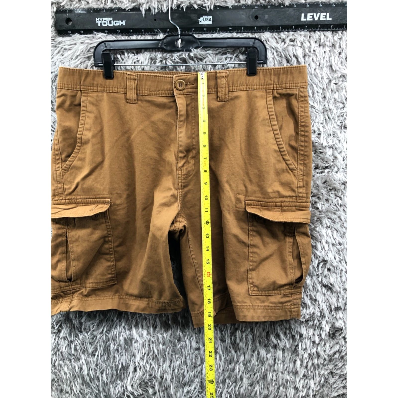Vintage St. John's Bay Cargo Shorts Mens 40 Mid Rise Beige Brown 5-Pocket Denim Stretch Regular Fit Classic Outdoor Vintage No Size US 40 / EU 56 - 3 Thumbnail