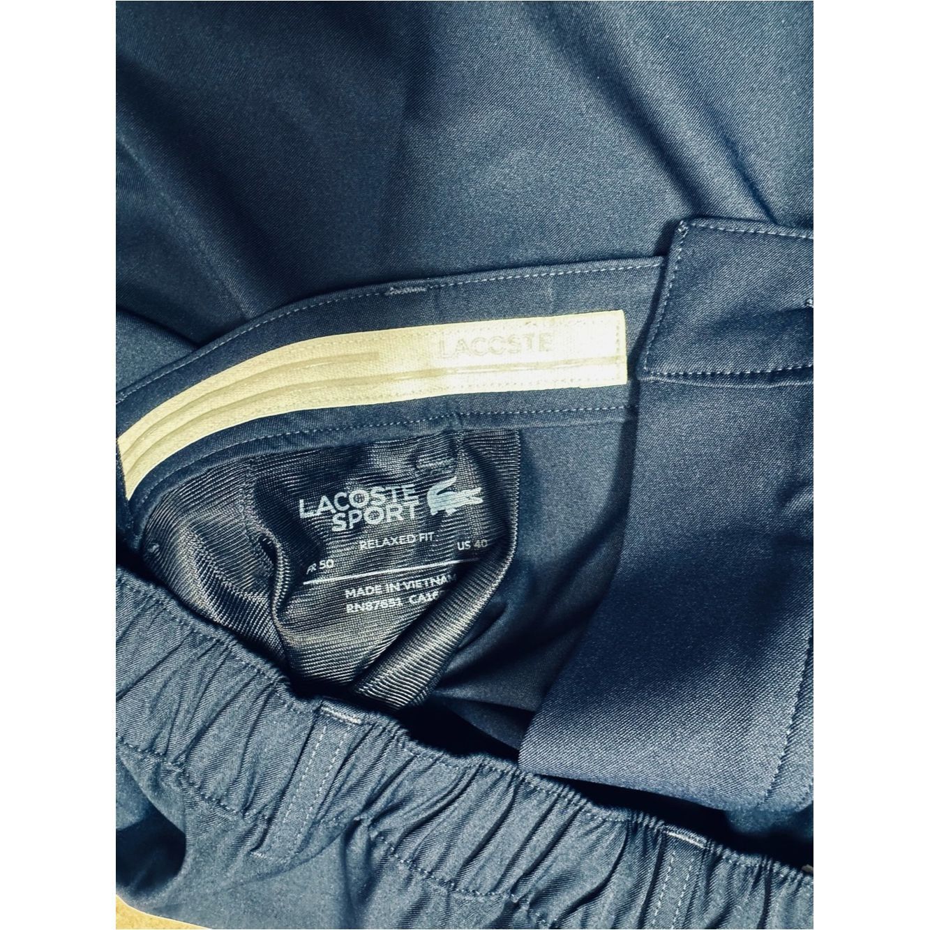 Lacoste NWT New $170 Lacoste Men's Ultra Dry Cropped Navy Blue Golf Size US 40 / EU 56 - 6 Thumbnail