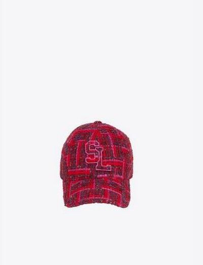 image of Saint Laurent Paris Oc11Z0124 Cap In Red, Men's